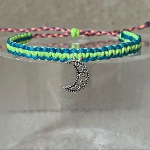 Neon Crescent Moon Bracelet